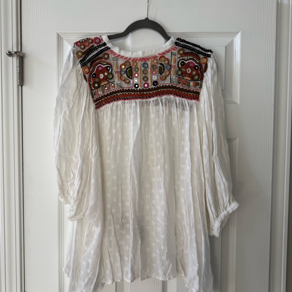 Zara - Embellished Blouse - Size M